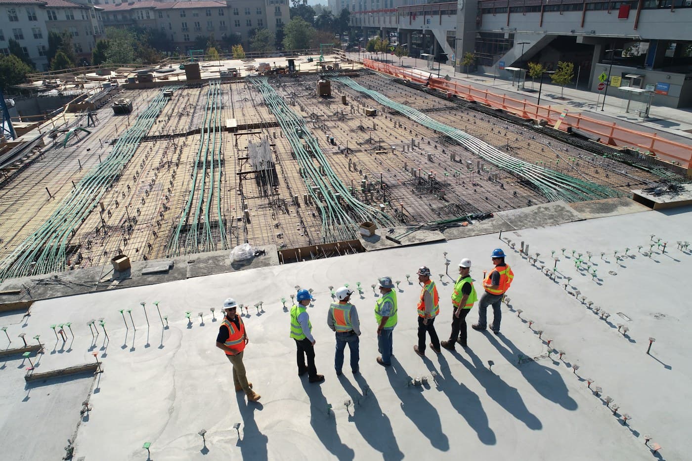 Illustrative construction site