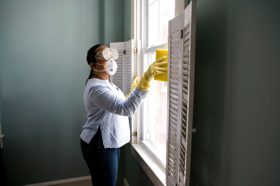 Professional cleaning of an indoor facility